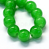 Baking Paint Imitation Jade Glass Round Bead Strands DGLA-Q021-4mm-10-2