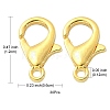 Zinc Alloy Lobster Claw Clasps FIND-YW0001-71G-4