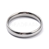 Non-Tarnish 304 Stainless Steel Simple Plain Band Finger Ring for Womenn RJEW-B036-01P-1