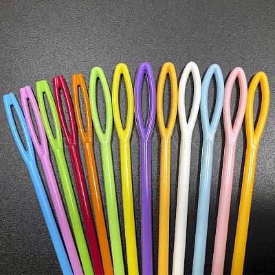 90Pcs Plastic Sewing Needles PW-WGA98C9-01-1