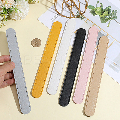 6Pcs 6 Colors Imitation Leather Bag Strap Padding PURS-CL0001-28-1