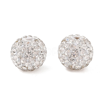 Polymer Clay Rhinestone Beads RB-N006-70-1