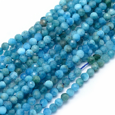 Natural Apatite Beads Strands G-E411-36-2mm-01-1