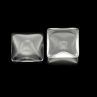 Transparent Clear Glass Square Cabochons LS-GGLA-A001-20mm-1