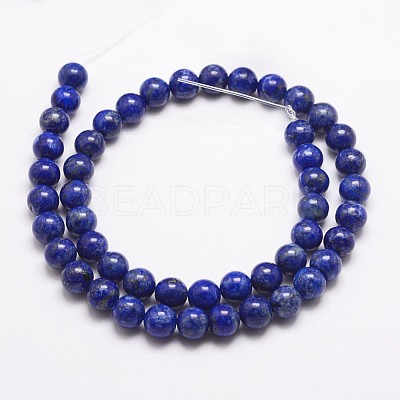 Natural Lapis Lazuli Bead Strands G-G953-01-10mm-1