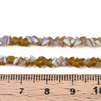 Frosted Transparent Glass Beads Strands LS-GLAA-N054-4mm-05-1