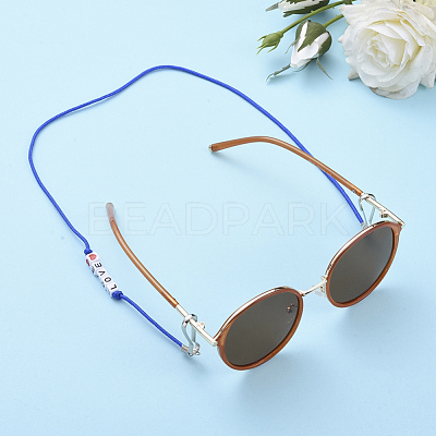 Polyester & Spandex Cord Ropes Eyeglasses Chains AJEW-EH00058-02-1