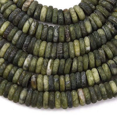 Frosted Natural Chinese Jade Beads Strands G-K389-C12-01-1