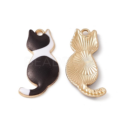 Rack Plating Alloy Enamel Pendants ENAM-K050-03B-1