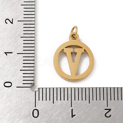 304 Stainless Steel Charms
with Jump Ring STAS-R001-02G-V-1