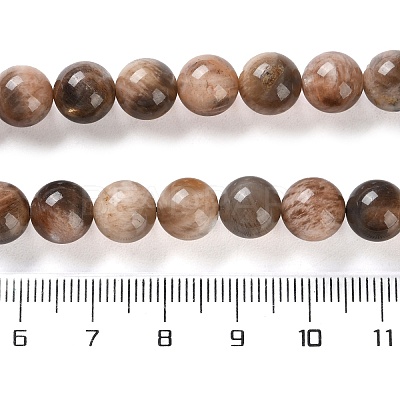Natural Black Sunstone Beads Strands G-U009-A01-03-1