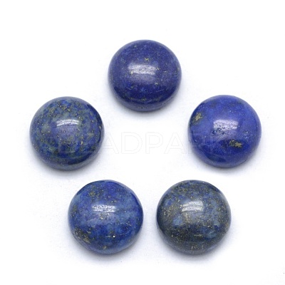 Natural Lapis Lazuli Cabochons X-G-P393-R11-10mm-1