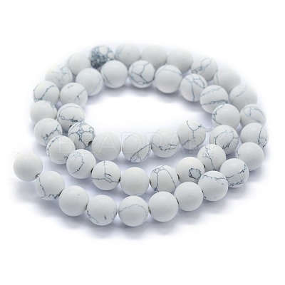 Synthetic Turquoise Beads Strands G-P387-02-10mm-1