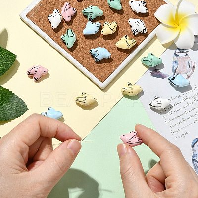 20Pcs 5 Colors Handmade Porcelain Beads PORC-CJ0001-19-1
