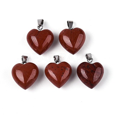 Natural Red Jasper Pendants G-T143-49G-1