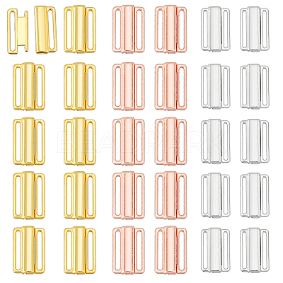 30Pcs 3 Styles Alloy Bikini Clips FIND-FH0016-53-1