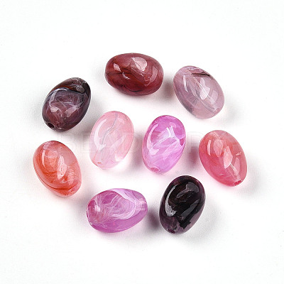 Transparent Acrylic Beads TACR-T028-38D-1