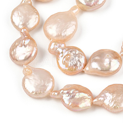 Natural Keshi Pearl Beads Strands PEAR-S018-02B-1-1