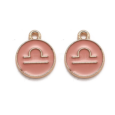 Alloy Enamel Pendants ENAM-S124-01B-11K-1