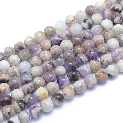 Natural Chevron Amethyst Beads Strands X-G-L552H-06A-1