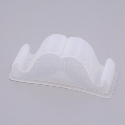Moustache Mobile Phone Stand Silicone Molds DIY-WH0176-92-1