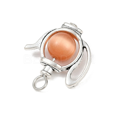 Alloy Cat Eye Pendants PALLOY-JF04105-1