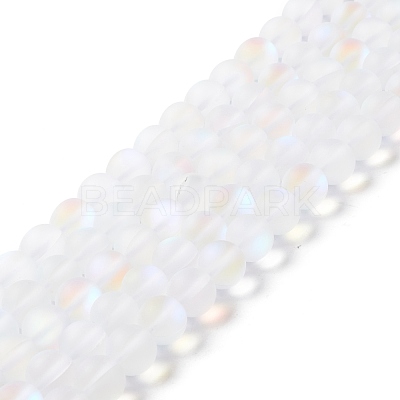 Synthetic Moonstone Beads Strands G-E573-01C-08-1