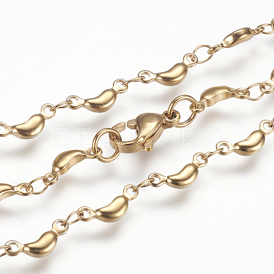 304 Stainless Steel Chain Necklaces X-STAS-P164-17G-1