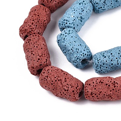 Natural Lava Rock Beads Strands G-N257-14A-01-1