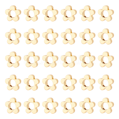 30Pcs Brass Bead Frames KK-DC0002-54-1