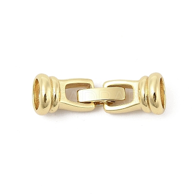Brass Fold Over Clasps KK-U059-11G-1