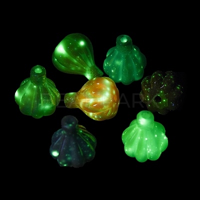 UV Plating Luminous Acrylic Beads LACR-Q002-02-1