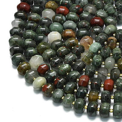 Natural African Bloodstone Beads Strands G-P573-B13-01-1