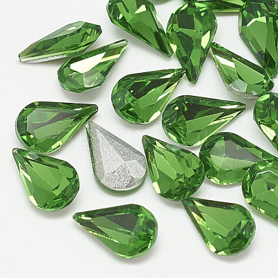 Pointed Back Glass Rhinestone Cabochons RGLA-T082-5x8mm-20-1