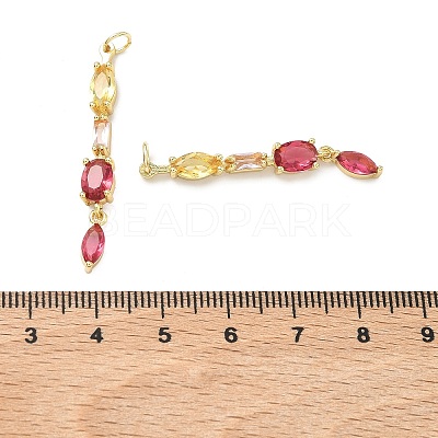 Brass Micro Pave Cubic Zirconia Pendants KK-H259-12C-G01-1