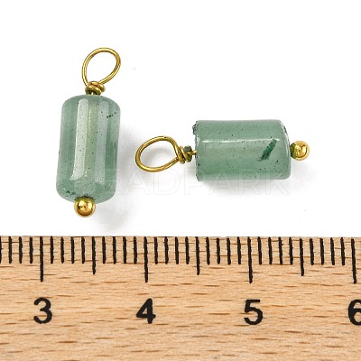Natural Green Aventurine Cloumn Pendants STAS-H221-04G-01-1