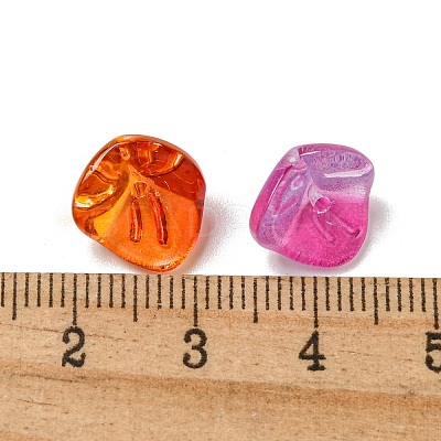 Electroplated Glass Beads GLAA-G119-01A-1