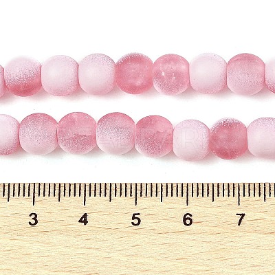 Frosted Crackle Glass Beads X1-GLAA-U001-6mm-M13-1