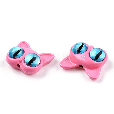 Spray Painted Alloy Beads PALLOY-K001-19C-1