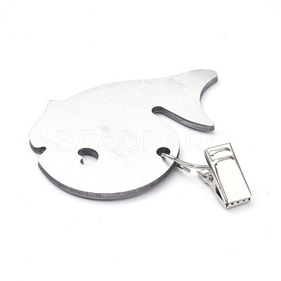 430 Stainless Steel Dolphin Shaped Table Cover Tablecloth Weights STAS-WH0015-14P-1