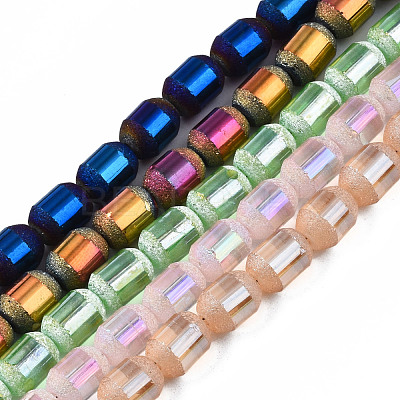Electroplate Glass Beads Strands EGLA-Q126-004-1