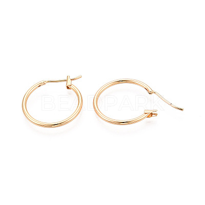 304 Stainless Steel Hoop Earrings EJEW-T048-25B-G-1
