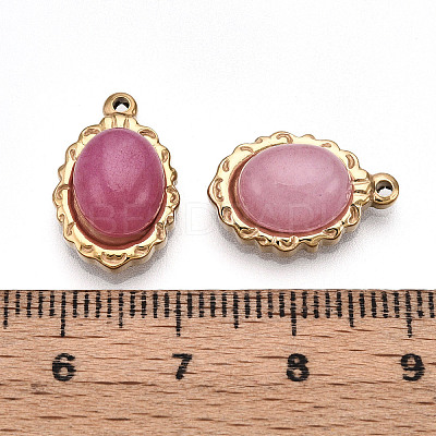 Dyed Natural White Jade Pendants STAS-T064-61B-1