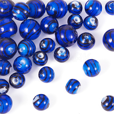32Pcs Handmade Lampwork Beads LAMP-TA0001-56D-1