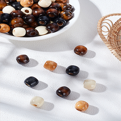 Wood European Beads WOOD-LP0001-12-1