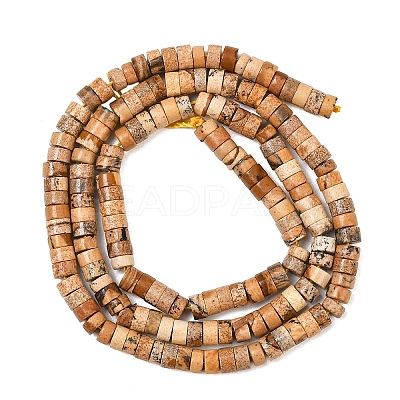 1 Strand Natural Picture Jasper Beads Strands G-YW0002-55-1