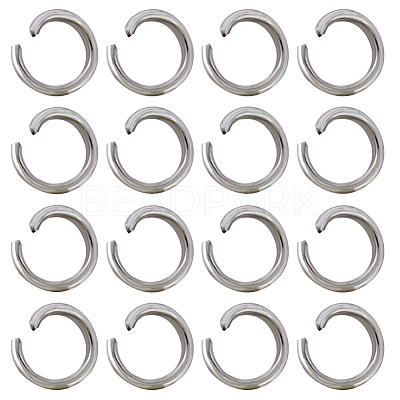304 Stainless Steel Open Jump Rings STAS-SC0006-10A-1