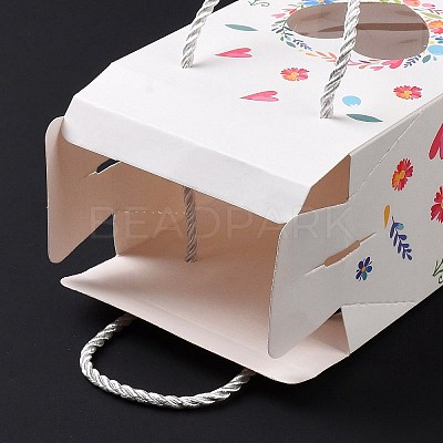 Rectangle Paper Gift Boxes with Handle Rope CON-B010-02A-1