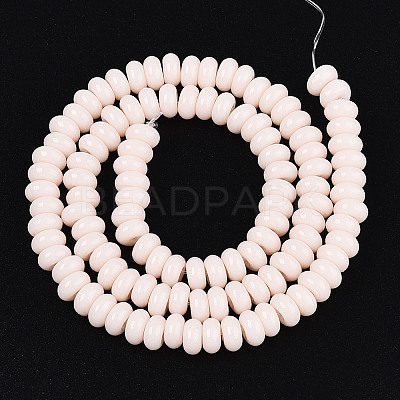Opaque Spray Painted Glass Beads GLAA-ZX008-6mm-18H-1