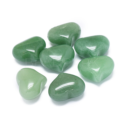 Natural Green Aventurine Heart Palm Stone G-F637-11A-1